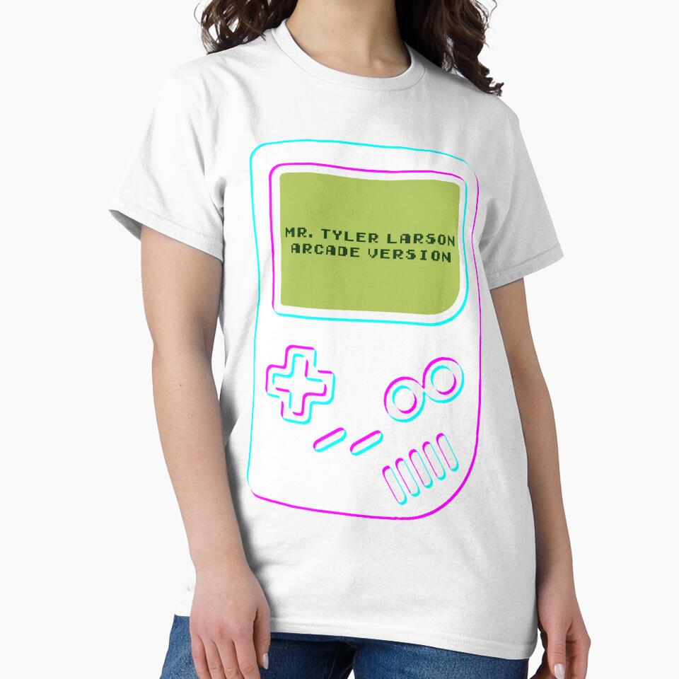 3 Tone Gameboy White Cyan Magenta Mr. Tyler Larson Arcade Version T-Shirts, Hoodie, Sweatshirt