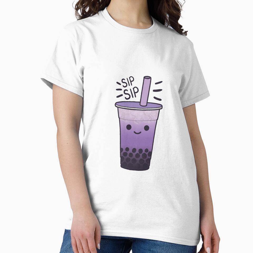 Boba Bubble Milk Tea Drink Taro by the-meowings T-Shirts, Hoodie, Sweatshirt | BlankRebels.com (Image 2)