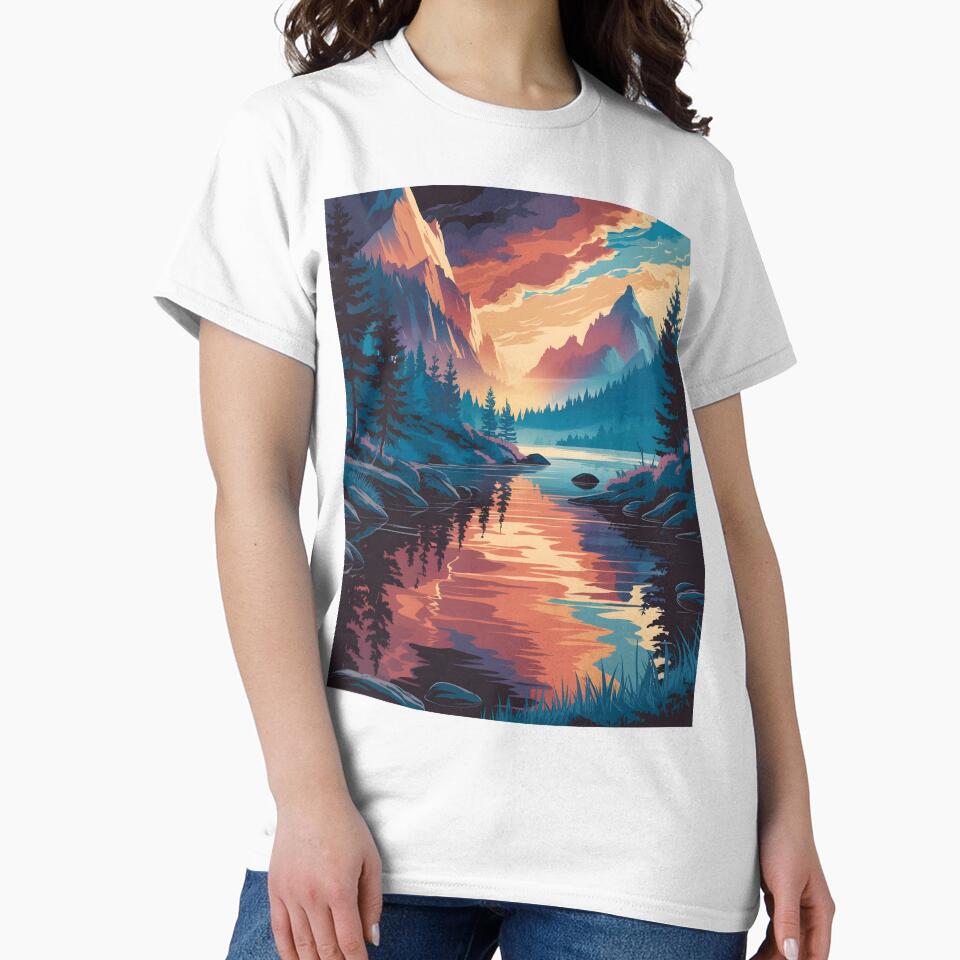 Sunset Moonscape by AnamMHavan T-Shirts, Hoodie, Sweatshirt | BlankRebels.com (Image 2)