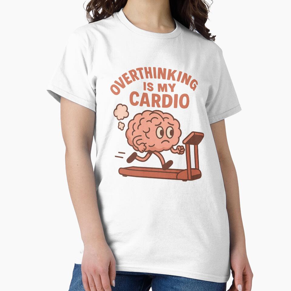 Overthinking Is my Cardio //Design by 77SevensDesigns T-Shirts, Hoodie, Sweatshirt | BlankRebels.com (Image 2)