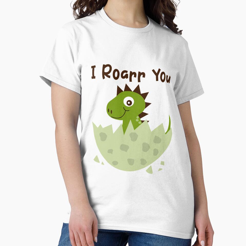 Cute Baby Dinosaur Pun by MclaughlinGifts T-Shirts, Hoodie, Sweatshirt | BlankRebels.com (Image 2)