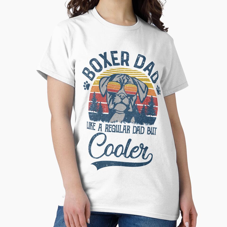 Vintage Boxer Dad Like A Regular Dad But Cooler Funny by TimothyCoxShop T-Shirts, Hoodie, Sweatshirt (Image 2)