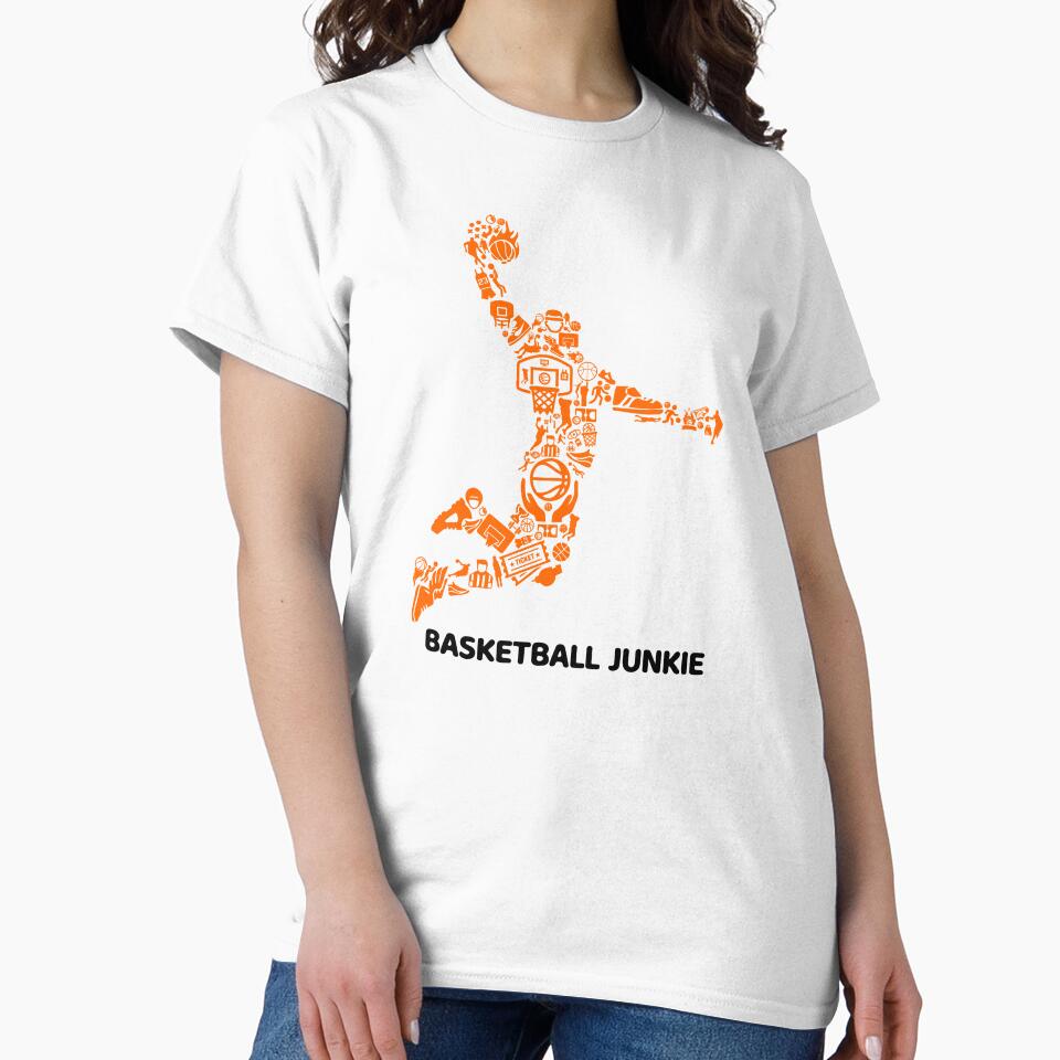 Basketball Junkie by officialfanclub T-Shirts, Hoodie, Sweatshirt | BlankRebels.com (Image 2)