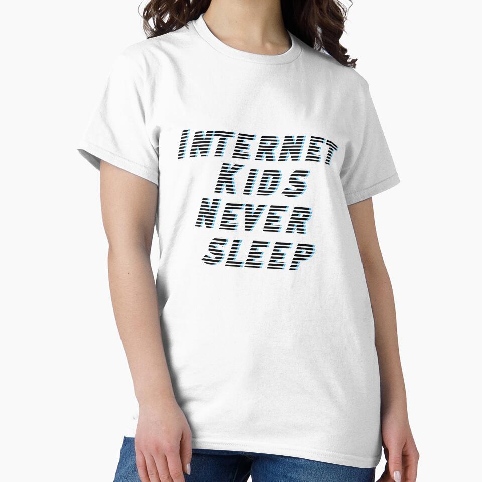 Internet Kids Never Sleep Glitch Design by AwfulWaflePress