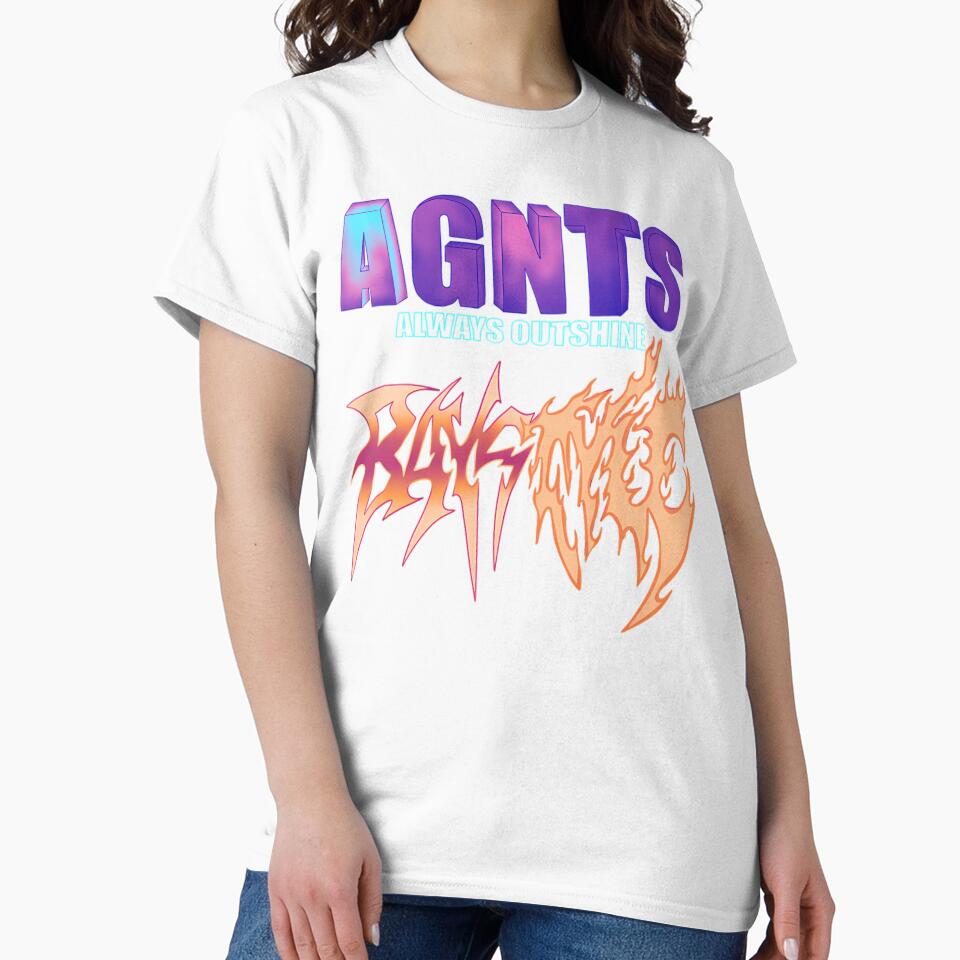 Bold Gradient AGNTS Typography by LOVEsSNAP T-Shirts, Hoodie, Sweatshirt | BlankRebels.com (Image 2)