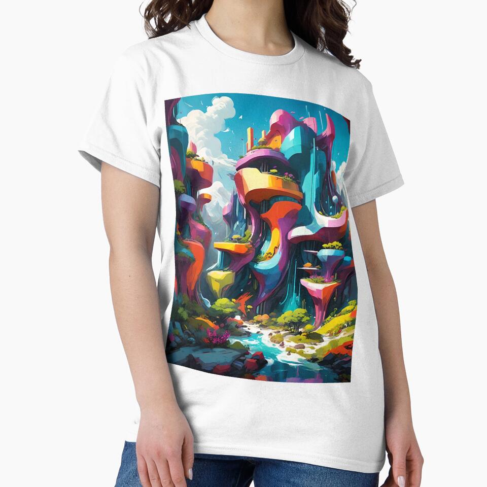 Large Bold Riverbank Abstract Art by Esterlane T-Shirts, Hoodie, Sweatshirt | BlankRebels.com (Image 2)