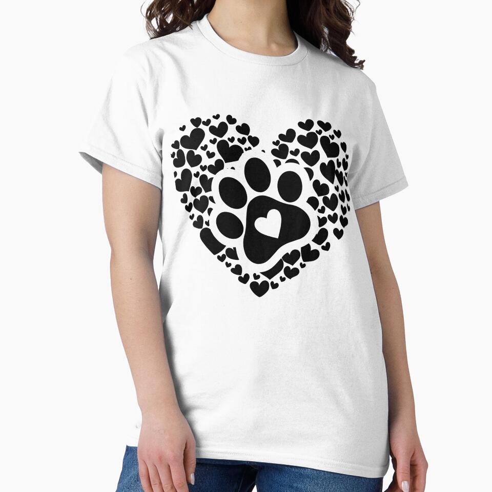 Pet paw hearts, Pet lover by GinyHappyLogo