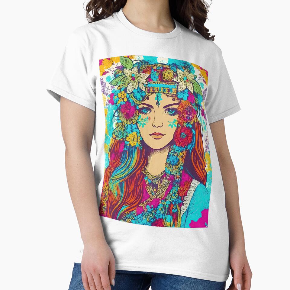 Cute, aesthetic, boho girl design by bobbi-gyre