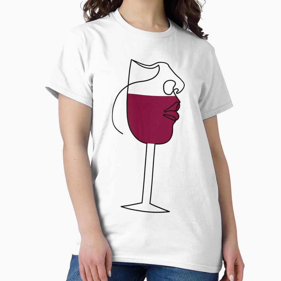 Drink From Me | One Line Drawing | One Line Art | Minimal | Minimalist by One-Line-Artist T-Shirts, Hoodie,... (Image 2)
