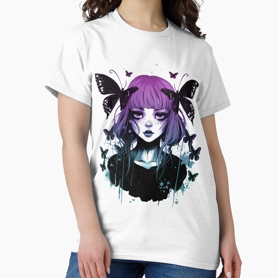 Fairy Grunge Fairycore Aesthetic Skeleton Butterfly Gothic by Nicole Creates T-Shirts, Hoodie, Sweatshirt (Image 2)