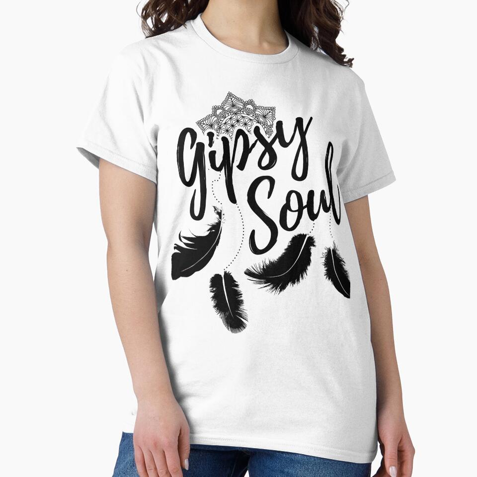 Gipsy soul hippie and yoga meditation design by LuminOrb T-Shirts, Hoodie, Sweatshirt | BlankRebels.com (Image 2)