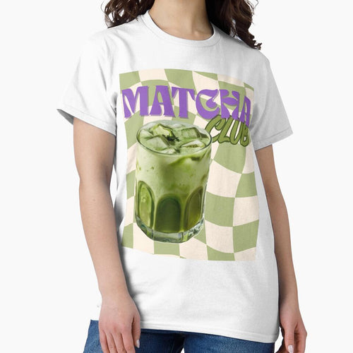 "Matcha Club" Trendy Iced Matcha Latte Graphic by Designnari T-Shirts, Hoodie, Sweatshirt | BlankRebels.com (Image 2)