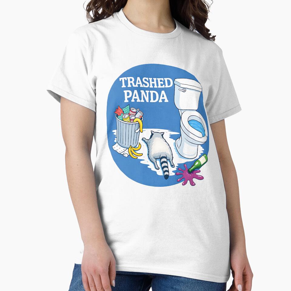 Trash Panda Drunk Raccoon by kirstenstration T-Shirts, Hoodie, Sweatshirt | BlankRebels.com (Image 2)