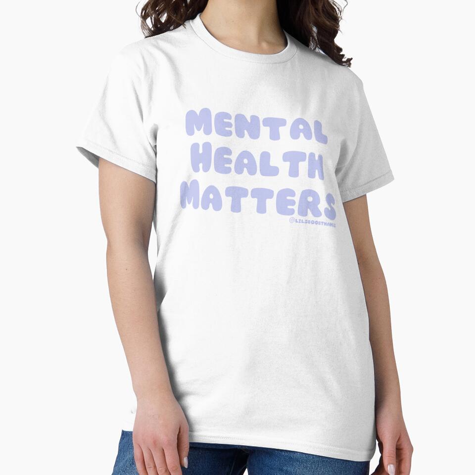 Mental Health Matters., v24c, light purple | @lilsboobthangs by lilsboobthangs T-Shirts, Hoodie, Sweatshirt (Image 2)