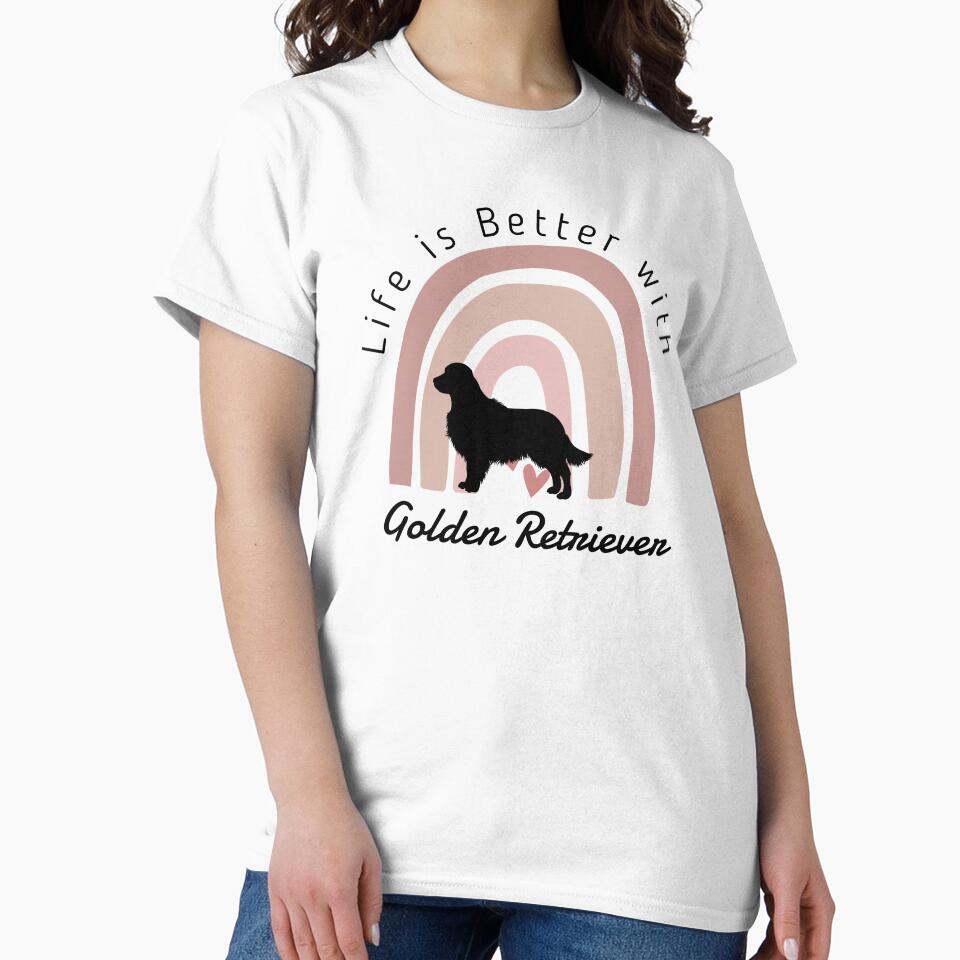 Life Is Better With My Golden Retriever dog by Gamicnum T-Shirts, Hoodie, Sweatshirt | BlankRebels.com (Image 2)