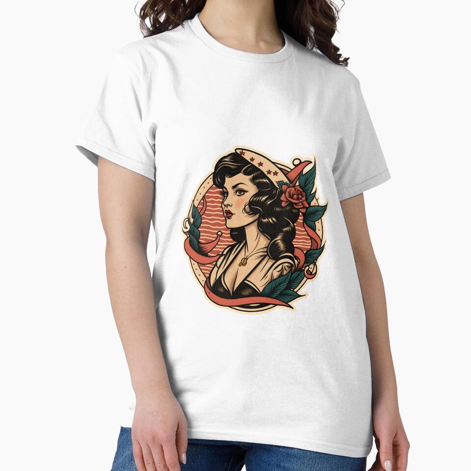 Traditional Sailor Woman by urban-warriors T-Shirts, Hoodie, Sweatshirt | BlankRebels.com (Image 2)
