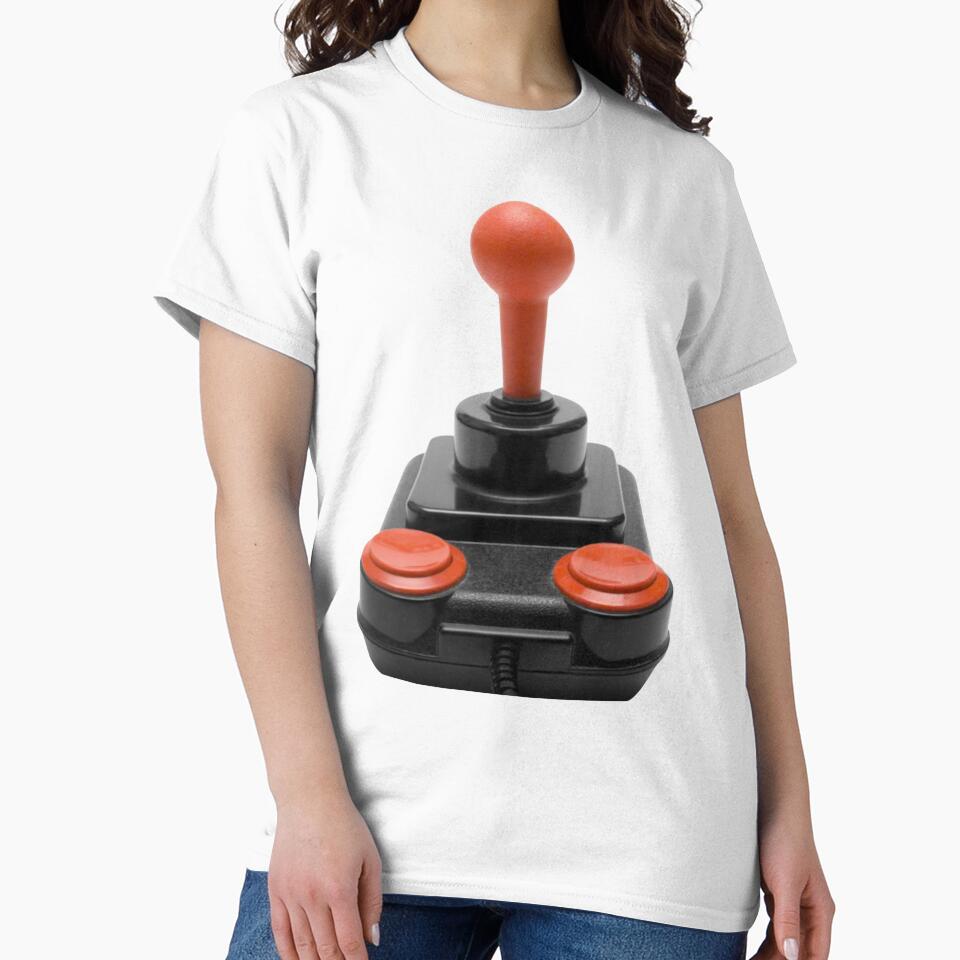 Competition Pro Joystick – Classic Retro Gaming Controller by Pokah79 T-Shirts, Hoodie, Sweatshirt (Image 2)