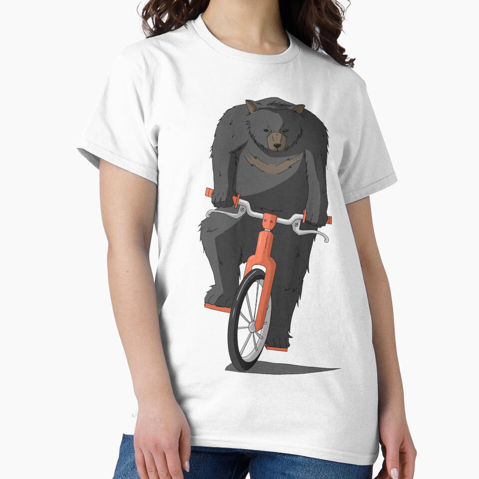 Manga Anime Bear Riding a Bike by 1WildCoast