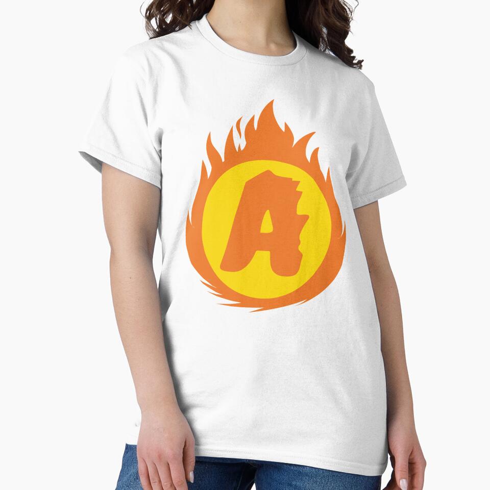 Superhero Letter A. Fire Insignia by mgulin T-Shirts, Hoodie, Sweatshirt | BlankRebels.com (Image 2)