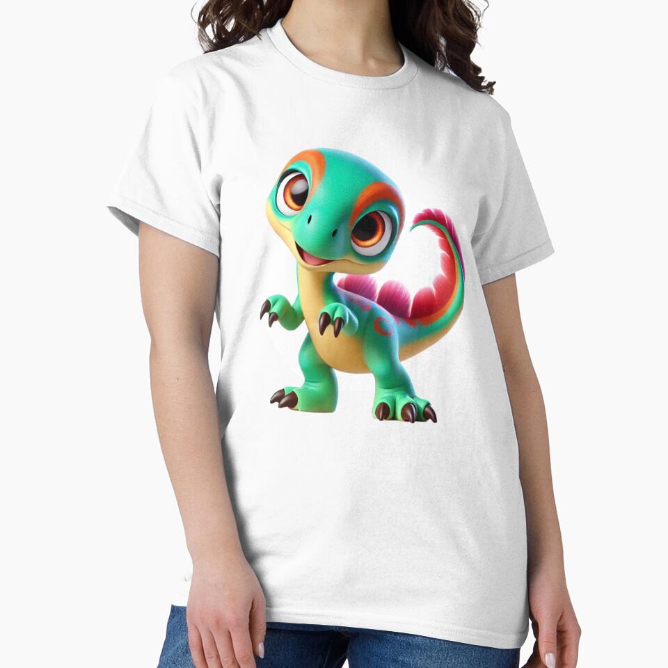Cute Xenotarsosaurus Dinosaur by Sillytoe T-Shirts, Hoodie, Sweatshirt | BlankRebels.com (Image 2)
