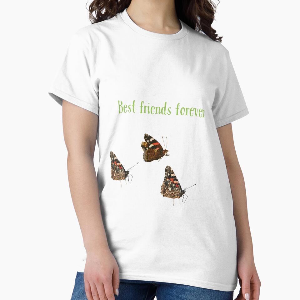Best friends forever funny butterfly love by Med-BSSFD T-Shirts, Hoodie, Sweatshirt | BlankRebels.com (Image 2)