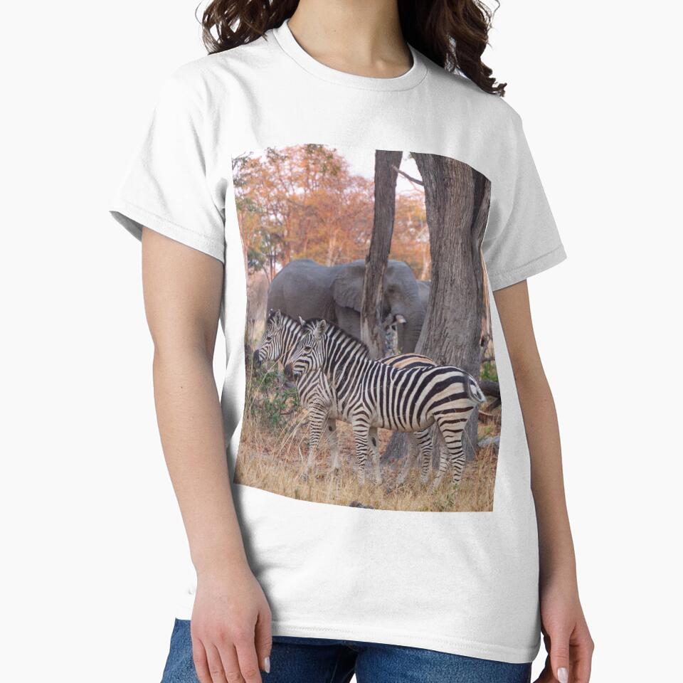 Zebras and Elephants together in Moremi Game Reserve, Botswana, Africa by SafariByMarisa T-Shirts, Hoodie,... (Image 2)