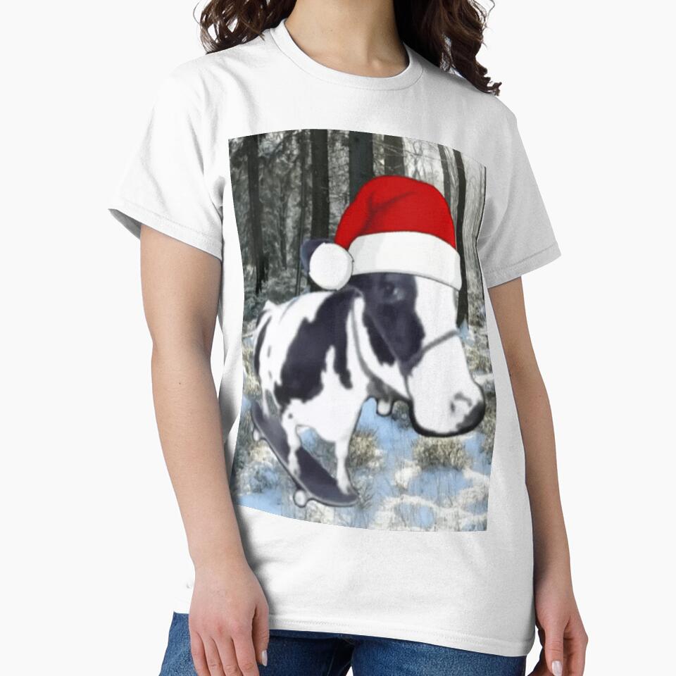 Christmas Cow SkateBoard by Pynman T-Shirts, Hoodie, Sweatshirt | BlankRebels.com (Image 2)