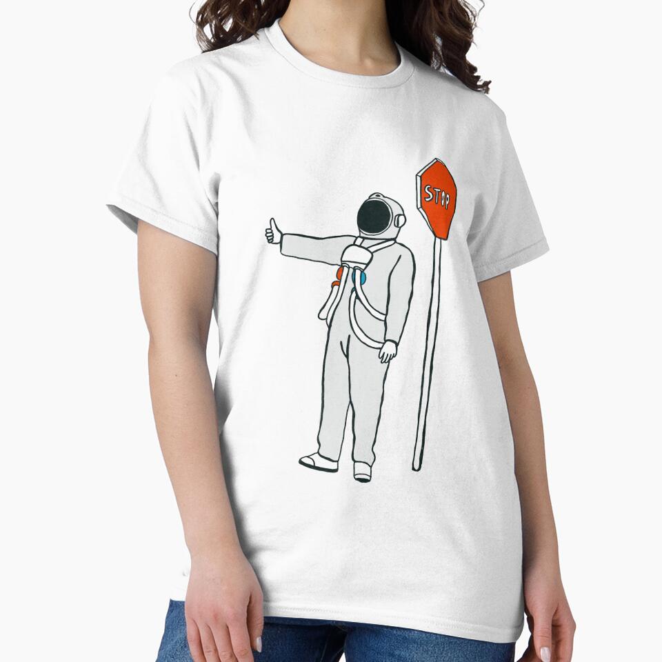 Astronaut stop hand funny space astronaut cool by Tropical Blood T-Shirts, Hoodie, Sweatshirt | BlankRebels.com (Image 2)