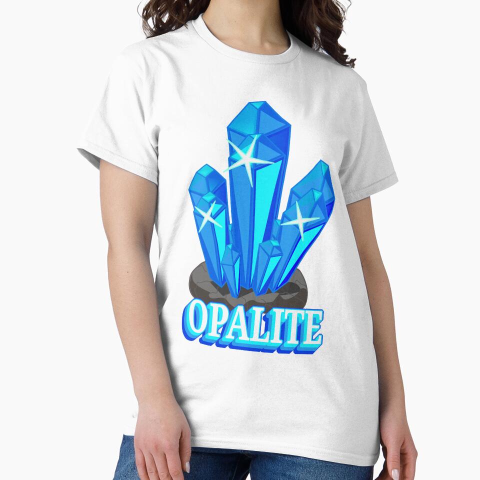Opalite | Calm, Clarity & Spiritual Energy Crystal Design by ArtsyExplorer T-Shirts, Hoodie, Sweatshirt (Image 2)