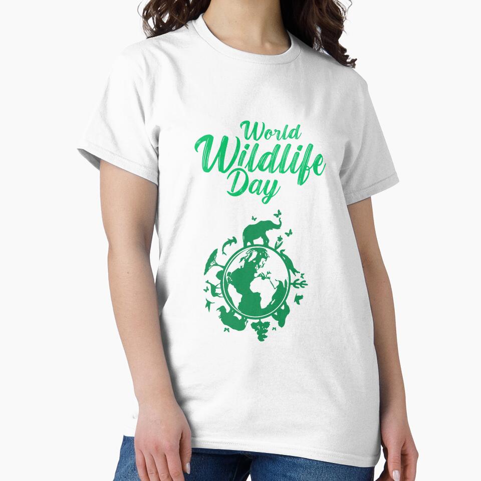 World Wildlife Day || Green by ShopWearInspire T-Shirts, Hoodie, Sweatshirt | BlankRebels.com (Image 2)