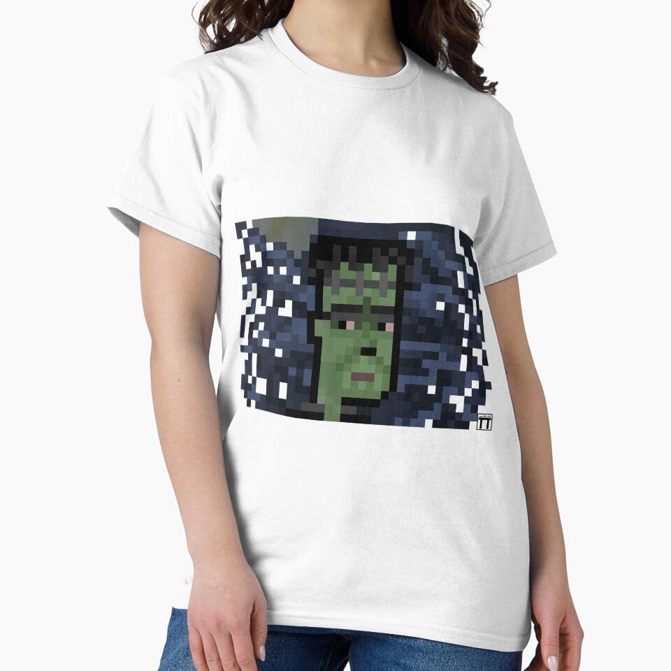Frankenstein Was Pixelated T-Shirts, Hoodie, Sweatshirt