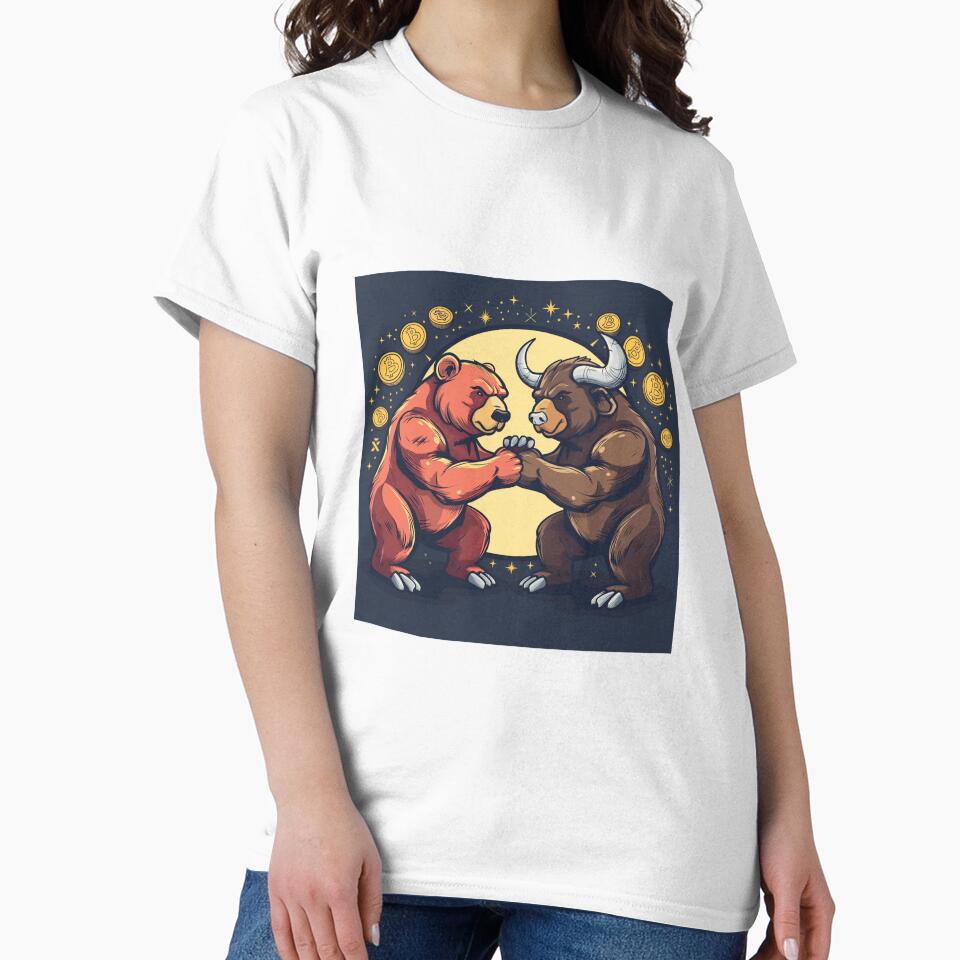 Crypto Clash: Bear vs Bull Arm Wrestling Challenge! by Liseri T-Shirts, Hoodie, Sweatshirt | BlankRebels.com (Image 2)