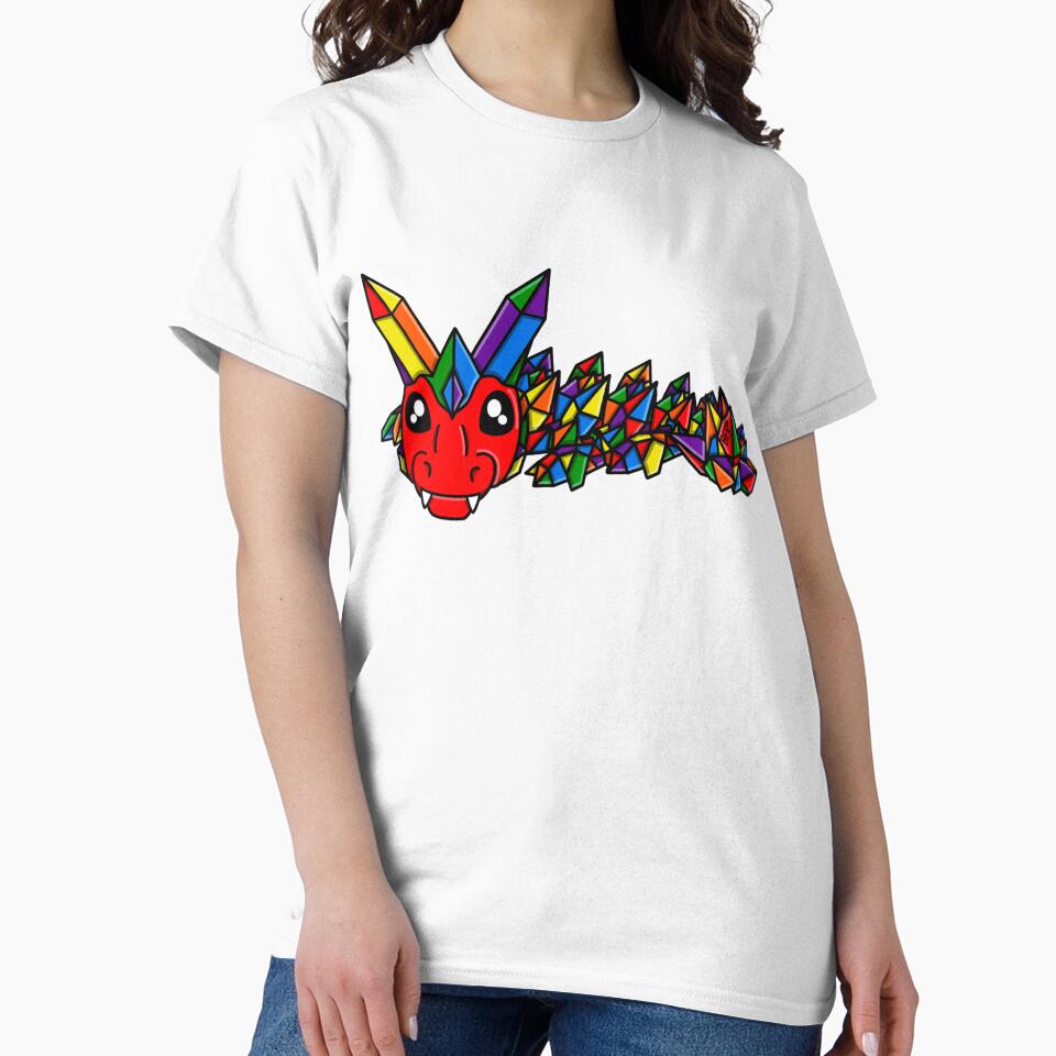 Rainbow Pride Crystal Fidget Dragon by SentABear T-Shirts, Hoodie, Sweatshirt | BlankRebels.com (Image 2)