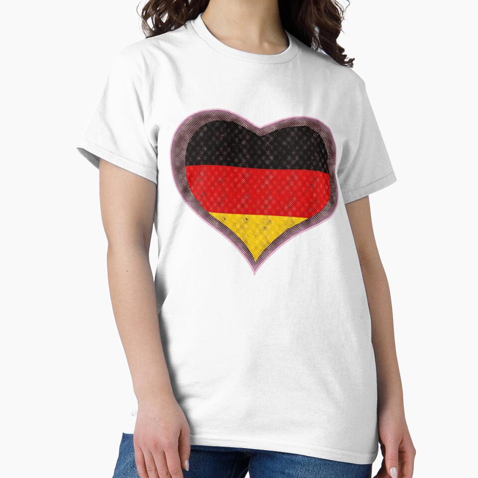Germany Halftone Flag Heart Deluxe by merchhost