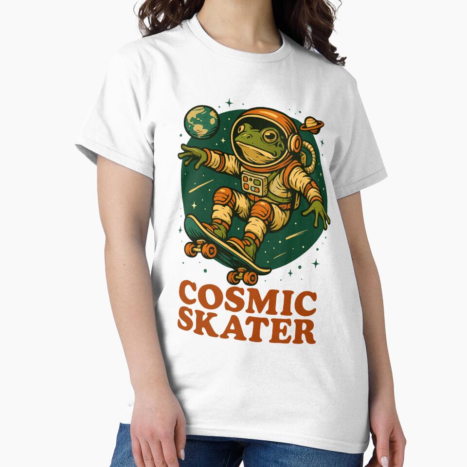 Cosmic Skater by Remy490 T-Shirts, Hoodie, Sweatshirt | BlankRebels.com (Image 2)
