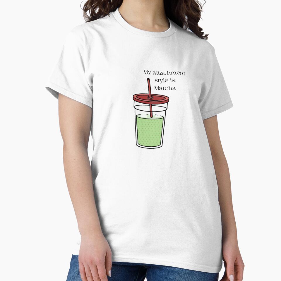 My Attachment Style is Matcha – Funny Psychology Sticker by Neurobloom2005