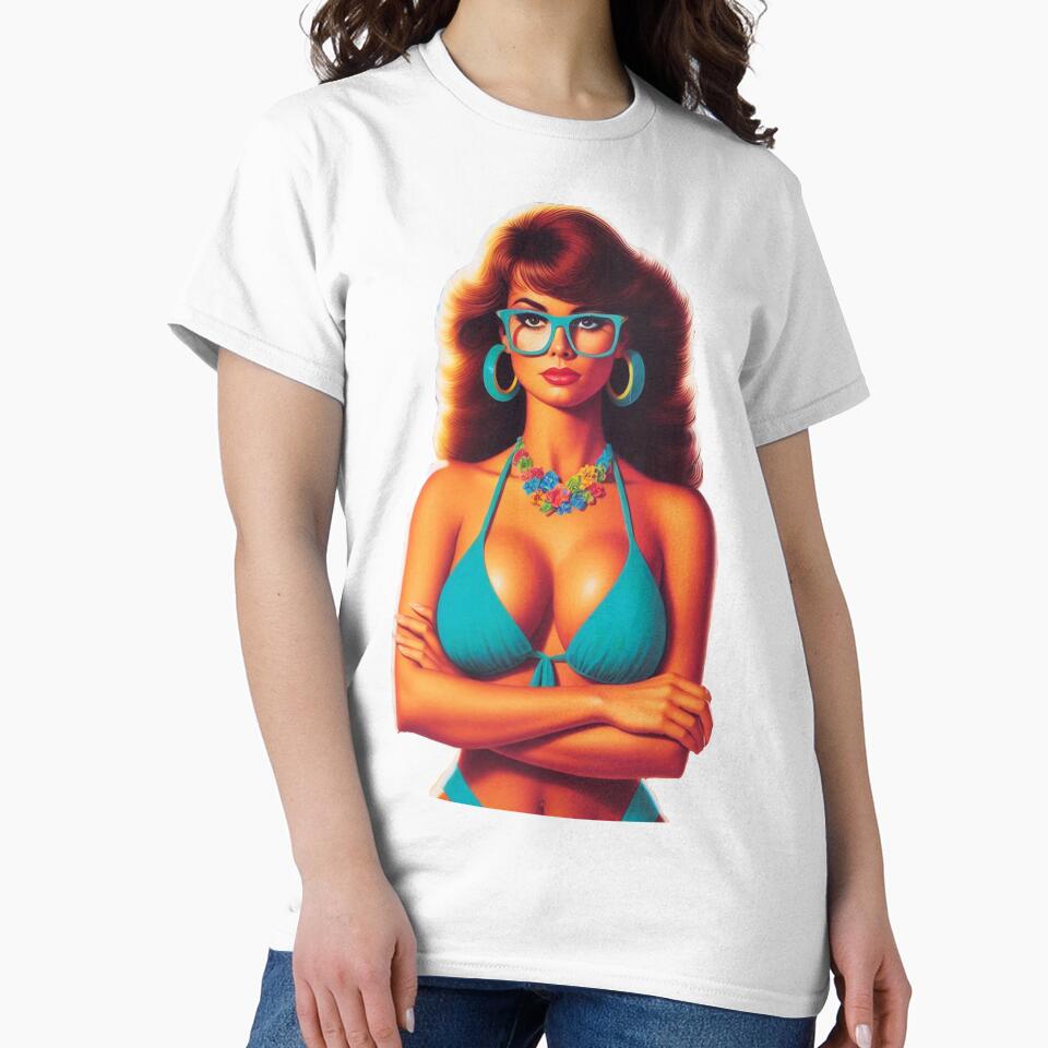 Retro Geek Hot Girl by PulpVintage T-Shirts, Hoodie, Sweatshirt | BlankRebels.com (Image 2)