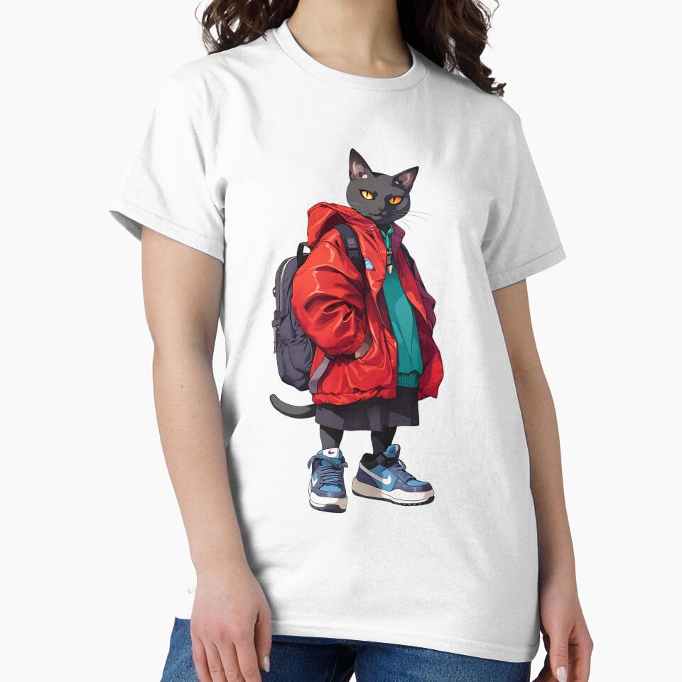 Streetwear Urban Cat by bapupa T-Shirts, Hoodie, Sweatshirt | BlankRebels.com (Image 2)