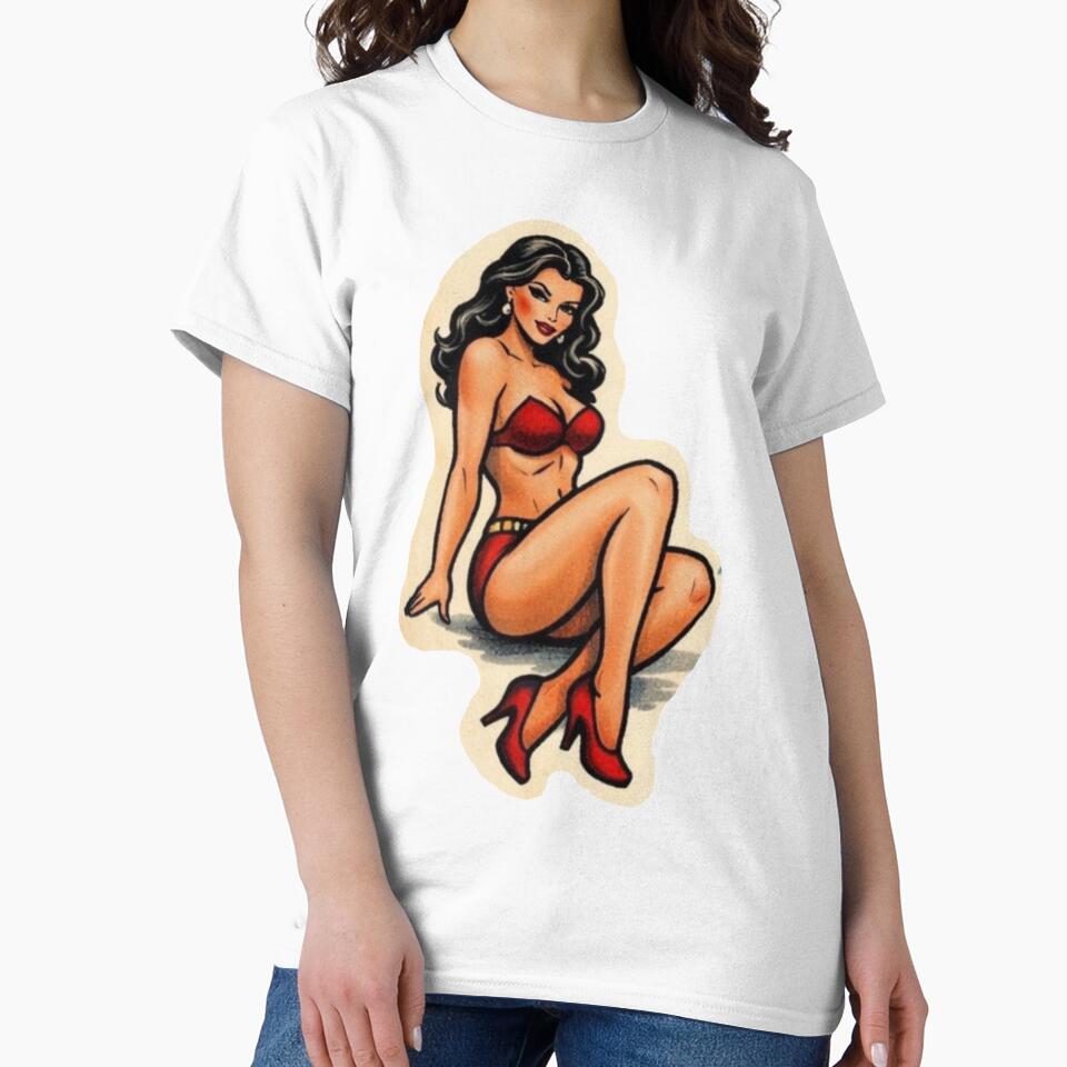 Pin Up Woman by thestickergawd T-Shirts, Hoodie, Sweatshirt | BlankRebels.com (Image 2)