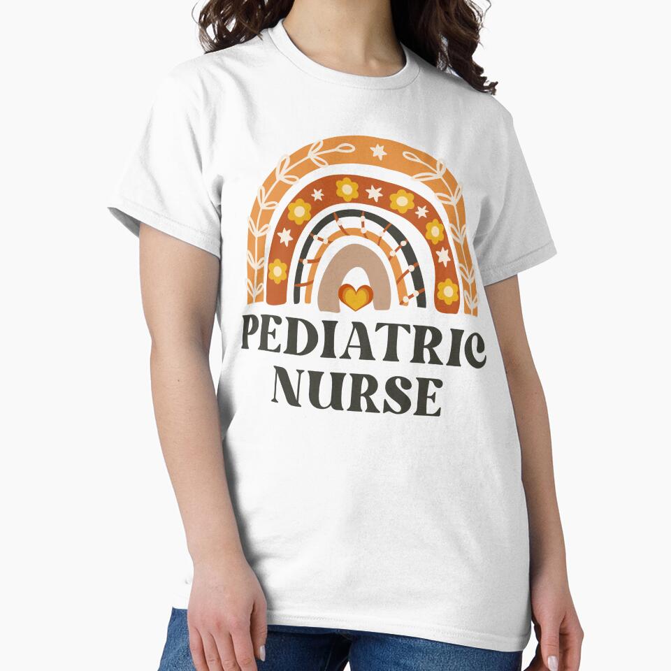 Pediatric Nurse Vintage Rainbow by AsinusAS T-Shirts, Hoodie, Sweatshirt | BlankRebels.com (Image 2)