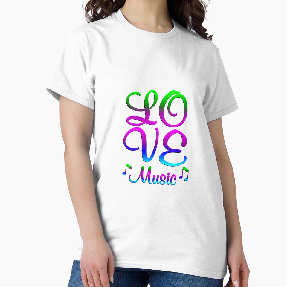 LOVE Music by CoolDoodles T-Shirts, Hoodie, Sweatshirt | BlankRebels.com (Image 2)