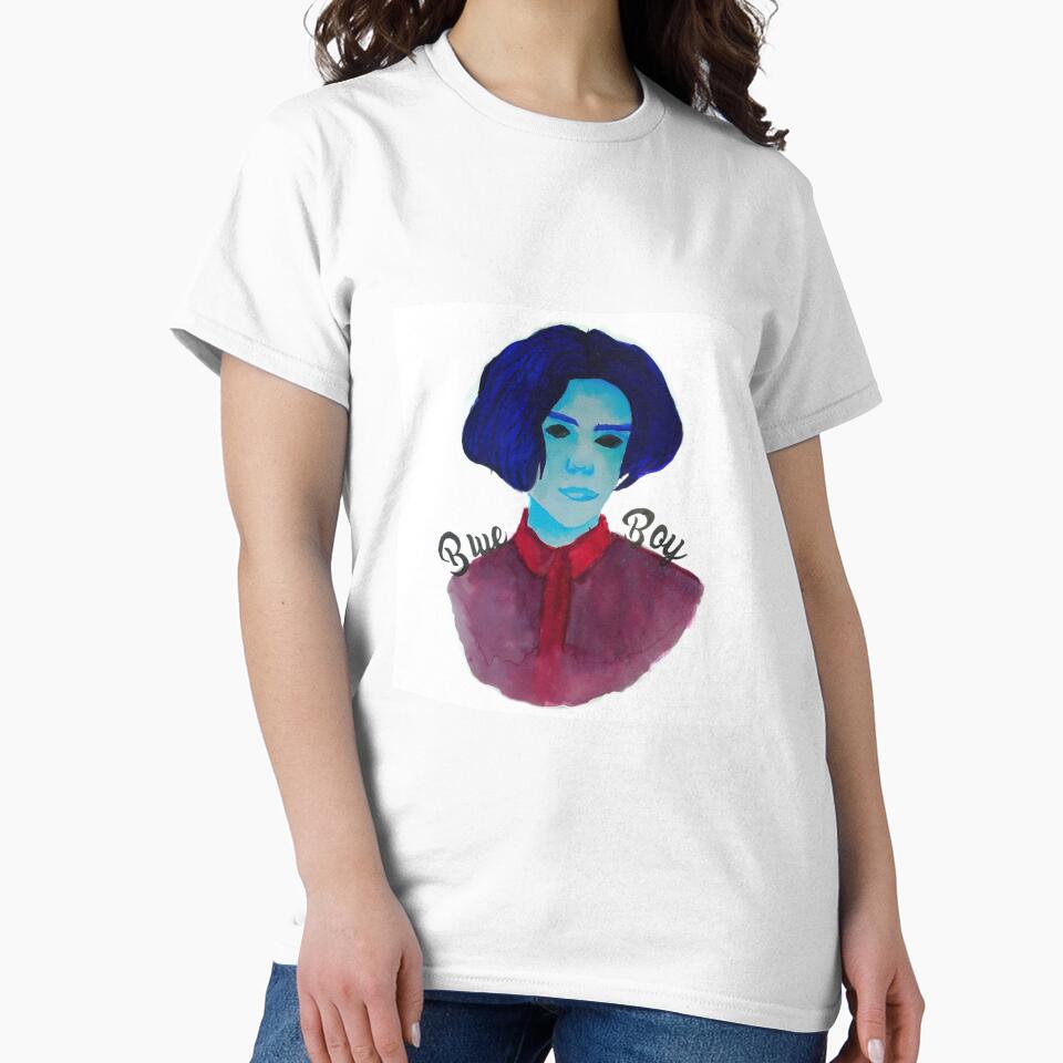 Sad Blue Boy Print by artbyhyde T-Shirts, Hoodie, Sweatshirt | BlankRebels.com (Image 2)