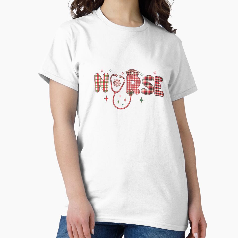 Christmas Nurse by goingoncetwice T-Shirts, Hoodie, Sweatshirt | BlankRebels.com (Image 2)