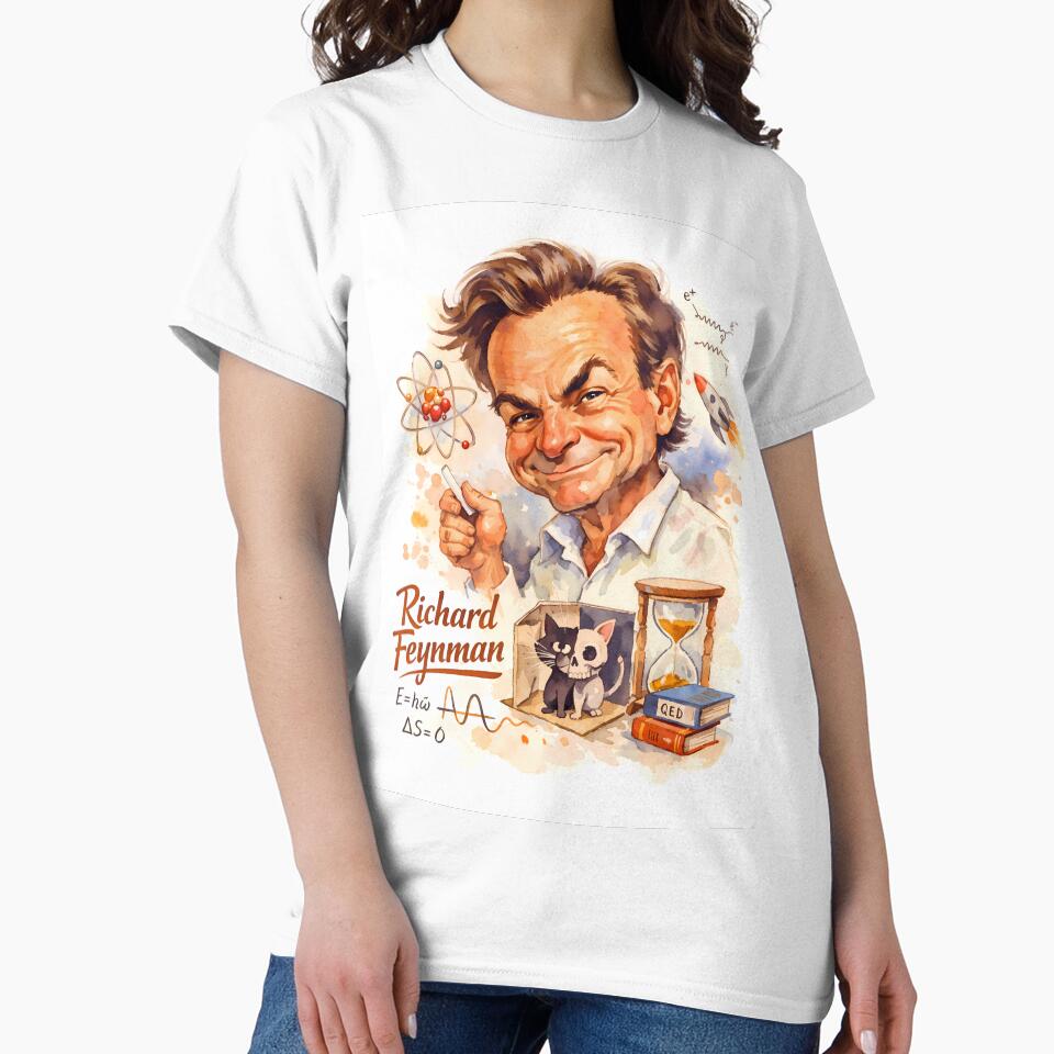 Richard Feynman by Sarcastic designs T-Shirts, Hoodie, Sweatshirt | BlankRebels.com (Image 2)
