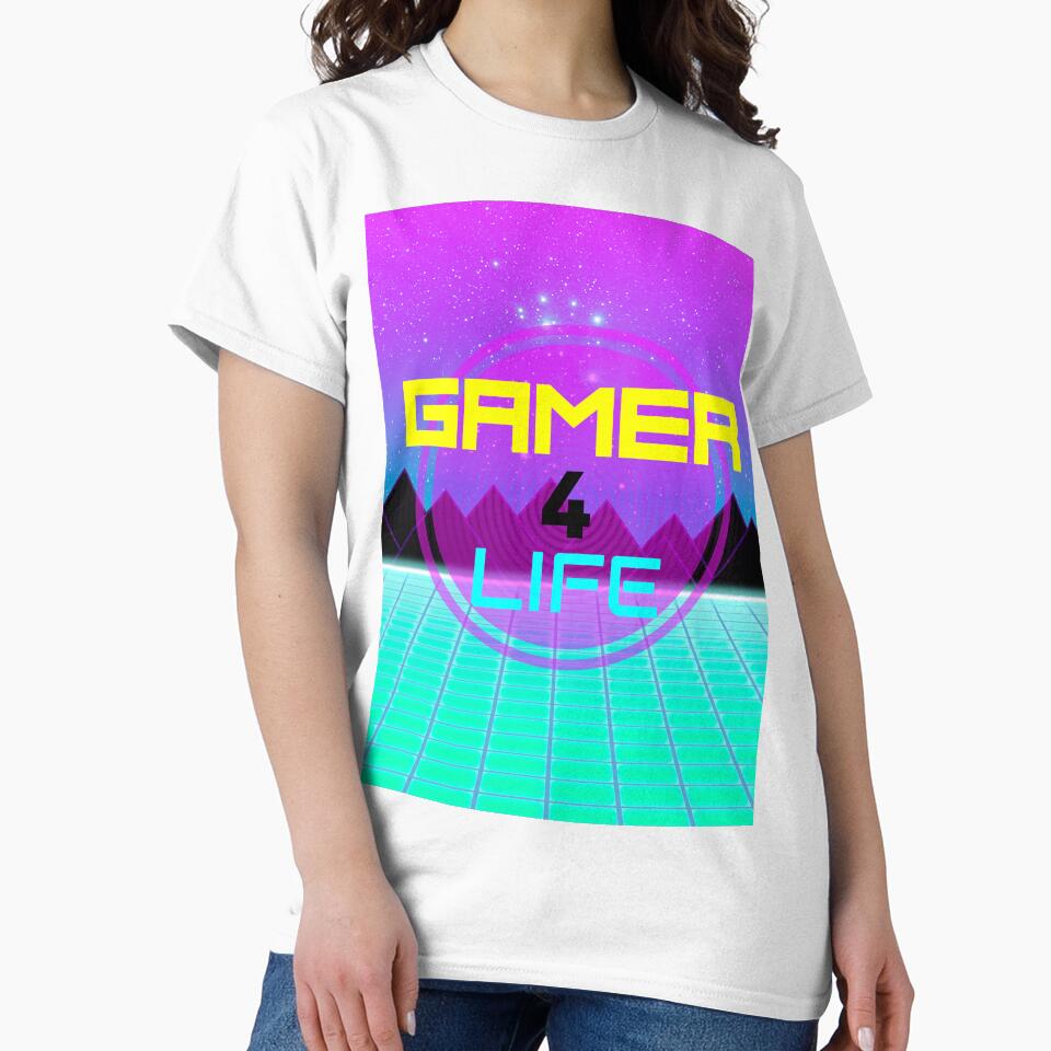 Gamer 4 Life Retro Back T-Shirts, Hoodie, Sweatshirt