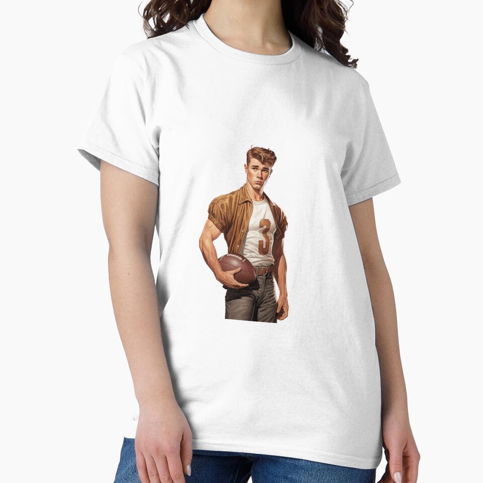 Retro boy American football player by BlushRoses7 T-Shirts, Hoodie, Sweatshirt | BlankRebels.com (Image 2)