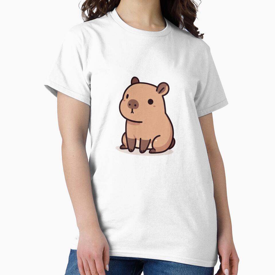 Cute Capybara by elksartstudio T-Shirts, Hoodie, Sweatshirt | BlankRebels.com (Image 2)