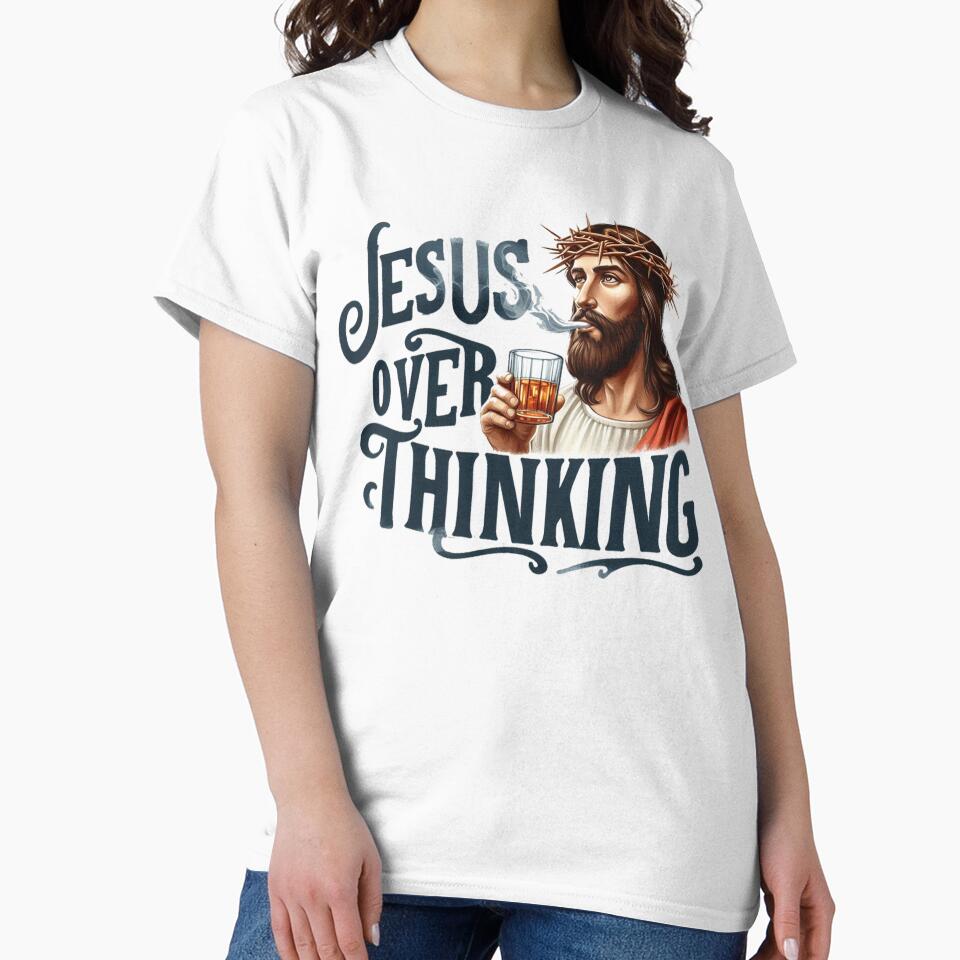 Jesus Overthinking by francous03 T-Shirts, Hoodie, Sweatshirt | BlankRebels.com (Image 2)