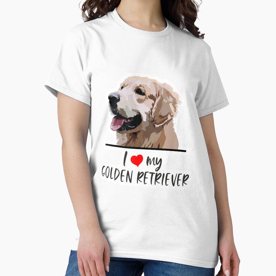 I love my Golden Retriever by Hollyroseart T-Shirts, Hoodie, Sweatshirt | BlankRebels.com (Image 2)