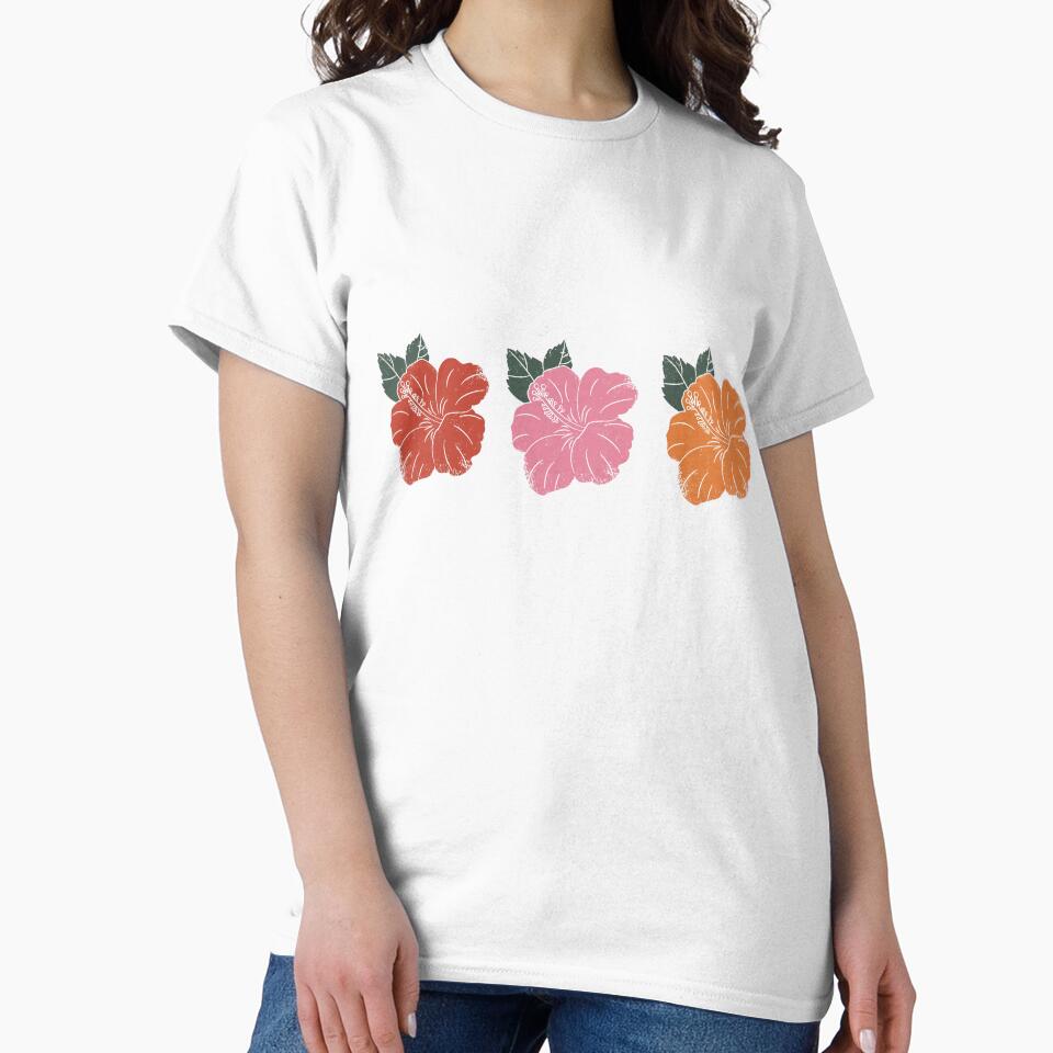 Hibiscus Flowers Colors by DesignPMG T-Shirts, Hoodie, Sweatshirt | BlankRebels.com (Image 2)